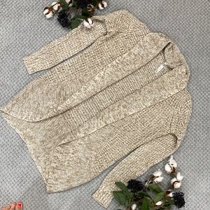 Bobbie Brooks brand sweater cardigan. Tan, size M